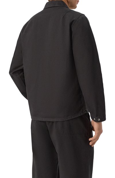 Джинсовая куртка-рубашка STONE ISLAND черного цвета по цене 73650 руб., арт. L1S141200002/S0J24, фото 4 Джинсовая куртка-рубашка STONE ISLAND, арт. L1S141200002/S0J24, фото 4