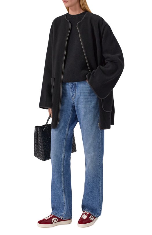 Комбинированные кеды G75 Gucci 812656/AADM0 Бордовый  812656/AADM0 Фото 3
