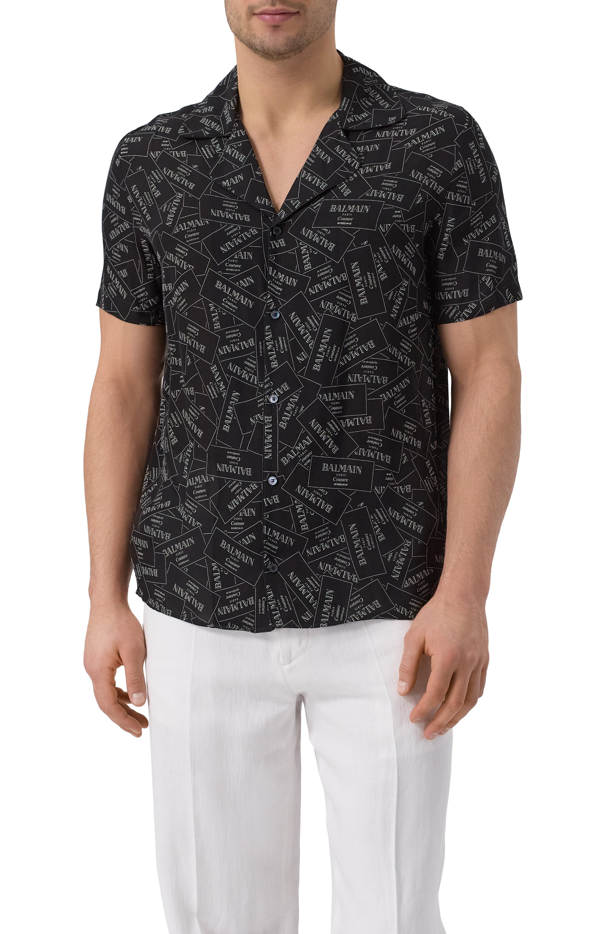 Рубашка из вискозы BALMAIN, арт. EH1HN070/VH56, фото 3