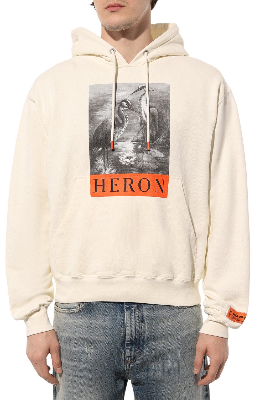 Хлопковое худи HERON PRESTON, арт. HMBB017C99JER004, фото 3