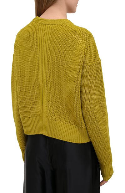 Шерстяной свитер PROENZA SCHOULER WHITE LABEL зеленого цвета по цене 38300 руб., арт. WL2117570-KW120, фото 4 Шерстяной свитер PROENZA SCHOULER WHITE LABEL, арт. WL2117570-KW120, фото 4