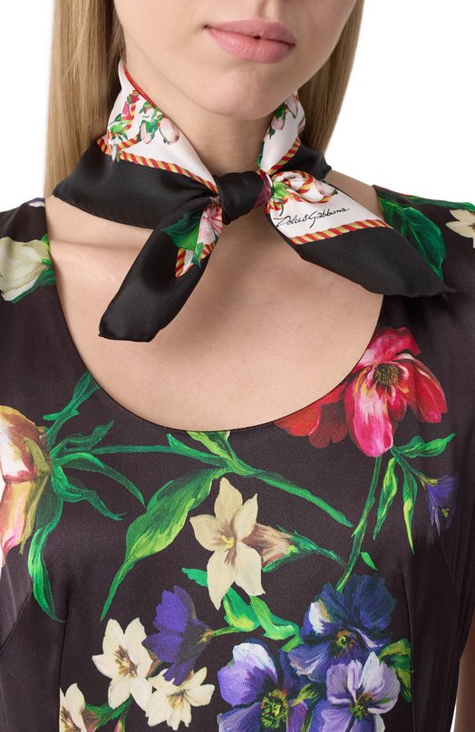 Шелковый платок Dolce & Gabbana FN093R/GDC5B Разноцветный  FN093R/GDC5B Фото 2