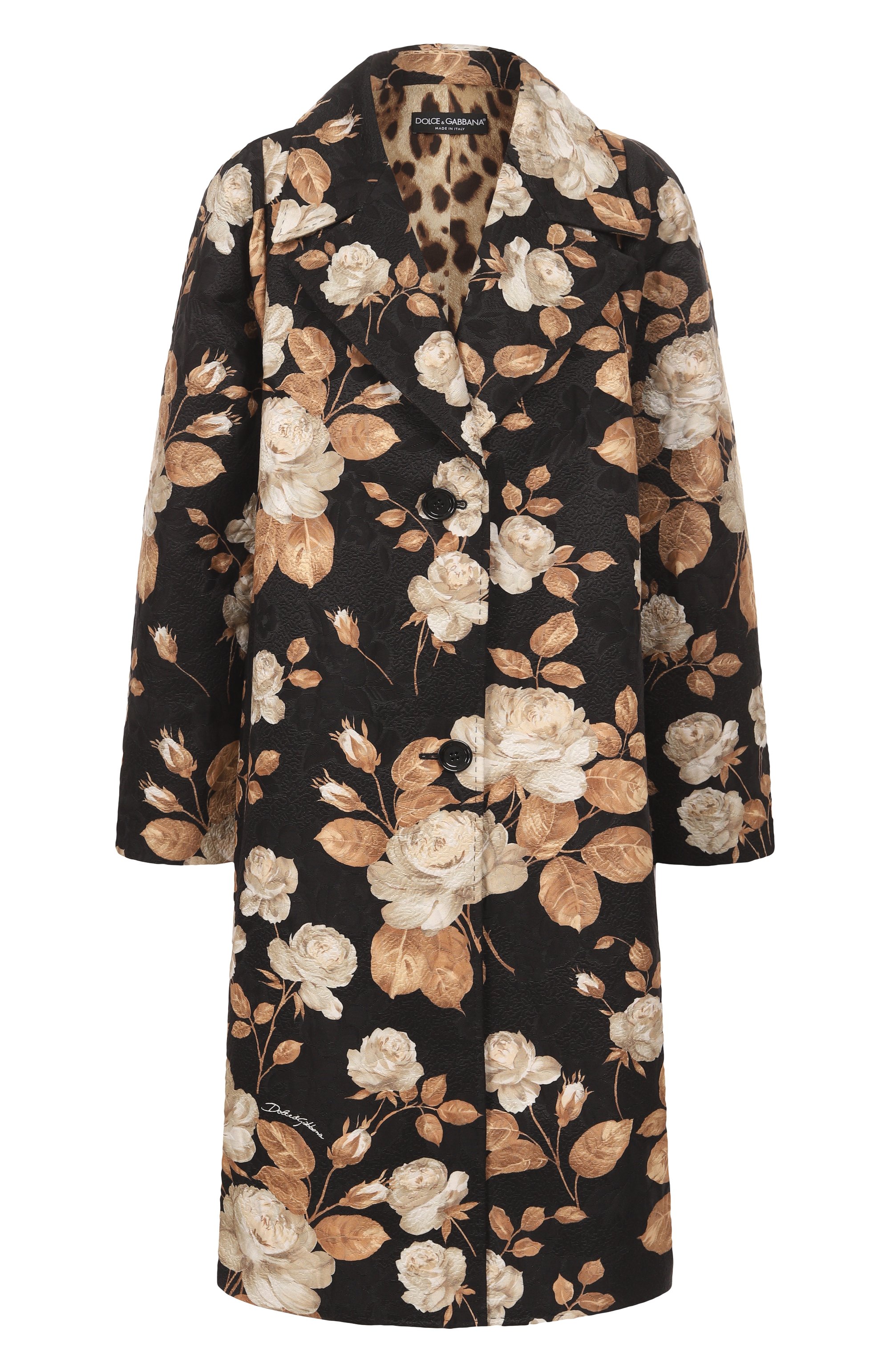 Пальто из хлопка и шелк а DOLCE & GABBANA, арт. F0W3RT/FSTBR, фото 1