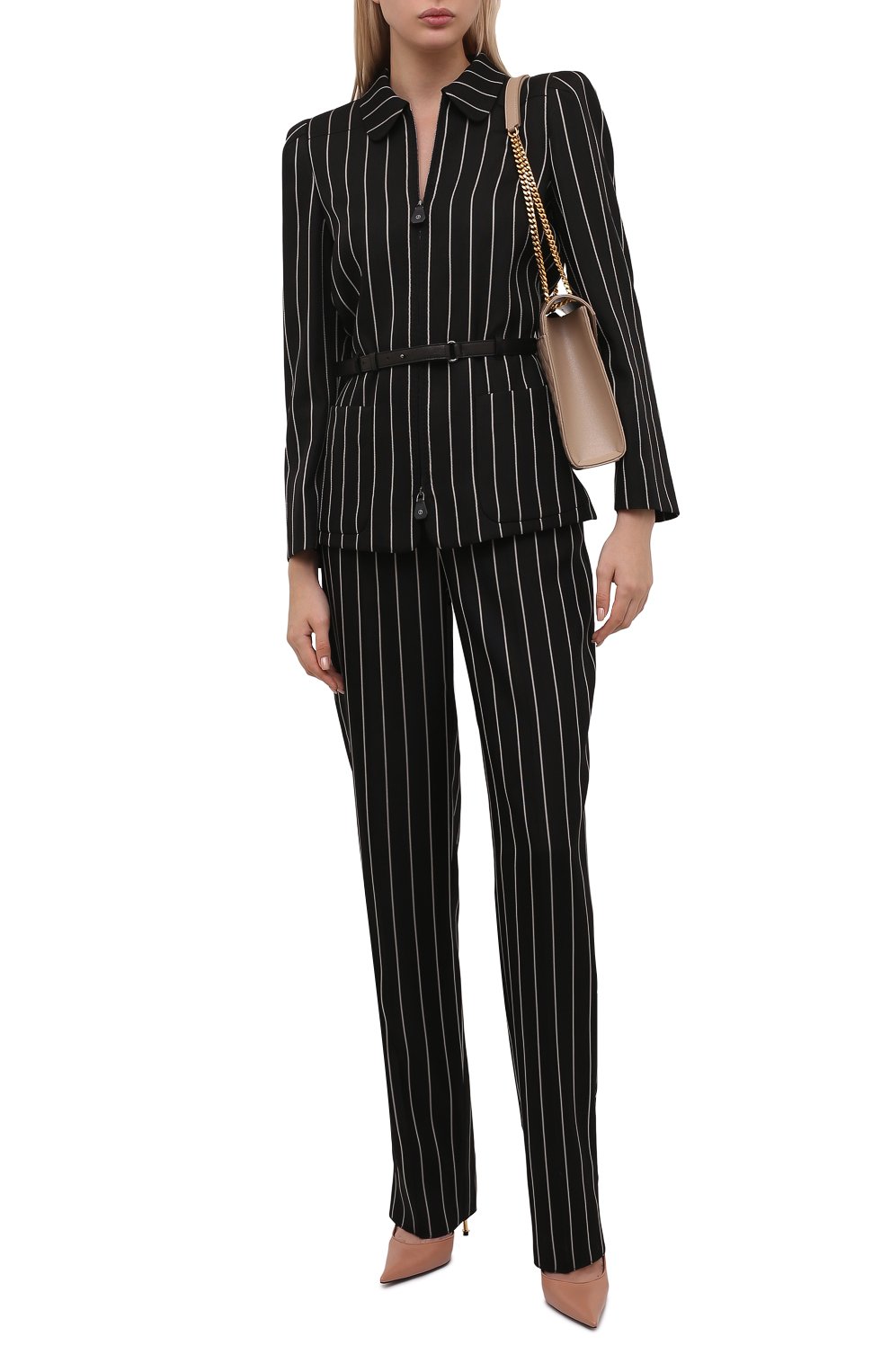 Брюки из вискозы и шелка GIORGIO ARMANI черного цвета по цене 126000 руб., арт. 1WHPP0IL/T02MK, фото 2 Брюки из вискозы и шелка GIORGIO ARMANI, арт. 1WHPP0IL/T02MK, фото 2