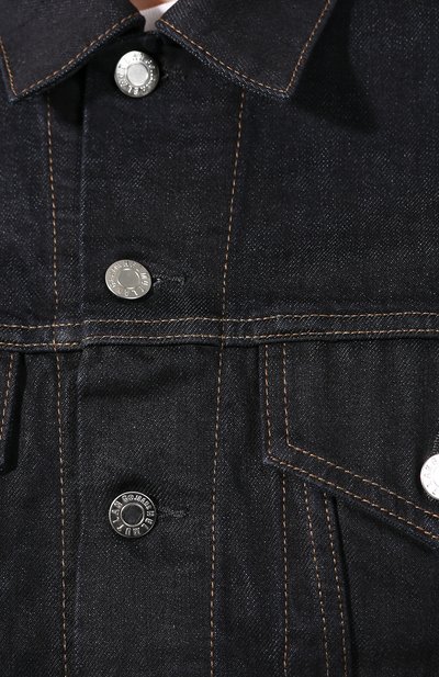 Джинсовая куртка HELMUT LANG темно-синего цвета по цене 55400 руб., арт. I09DM105, фото 5 Джинсовая куртка HELMUT LANG, арт. I09DM105, фото 5