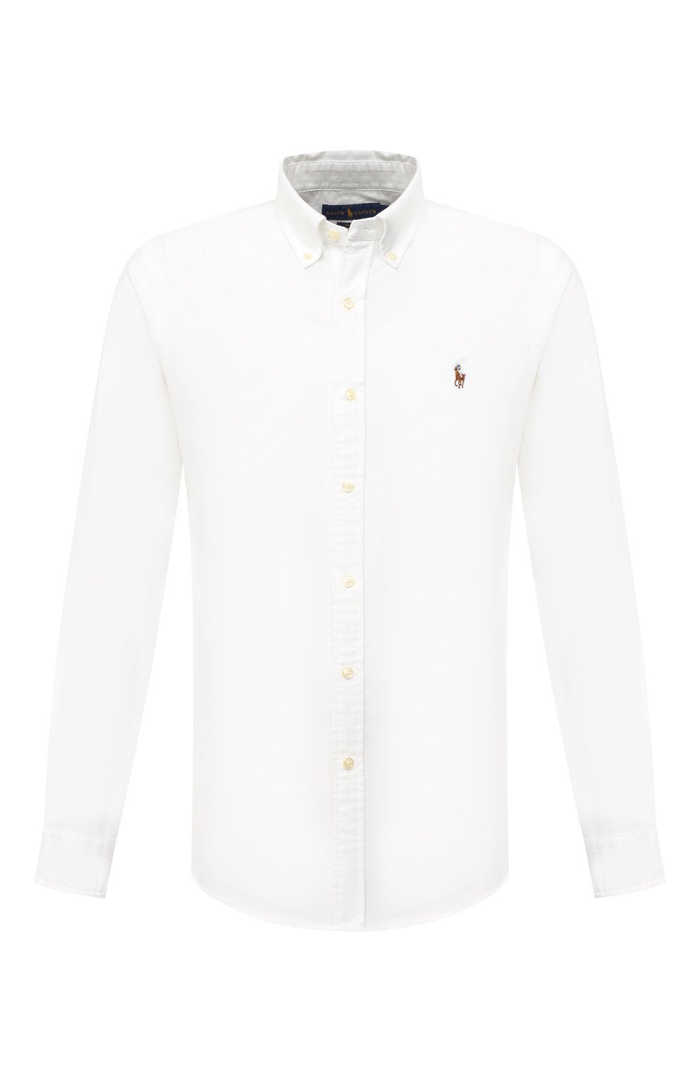 Хлопковая рубашка с воротником button down POLO RALPH LAUREN, арт. 710549084, фото 1