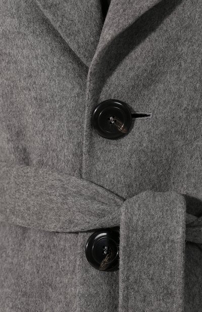 Шерстяное пальто DSQUARED2 серого цвета по цене 181500 руб., арт. S75AA0289/S52067, фото 5 Шерстяное пальто DSQUARED2, арт. S75AA0289/S52067, фото 5