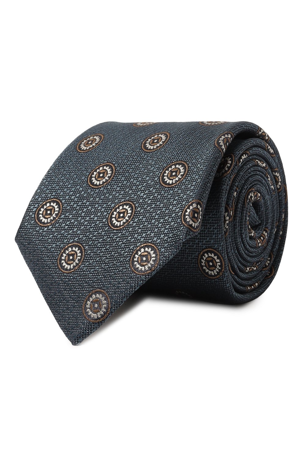 Шелковый галстук CANALI синего цвета по цене 17600 руб., арт. 18/HJ03719, фото 1 Шелковый галстук CANALI, арт. 18/HJ03719, фото 1