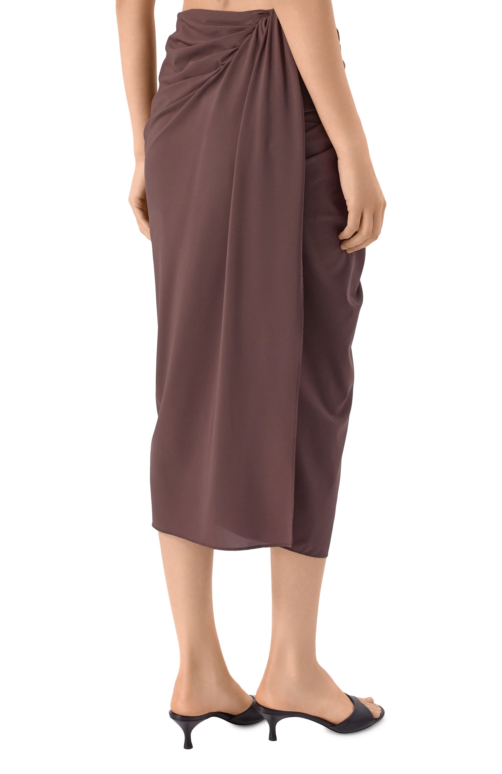 Юбка JACQUEMUS коричневого цвета по цене 65650 руб., арт. 25ESKW00084/BW00565, фото 4 Юбка JACQUEMUS, арт. 25ESKW00084/BW00565, фото 4