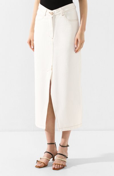 Джинсовая юбка NANUSHKA, арт. ZEFIR_WHITE_RIGID DENIM, фото 3