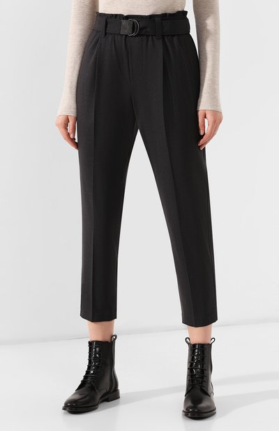 Брюки с поясом BRUNELLO CUCINELLI, арт. MPW07P7029, фото 3