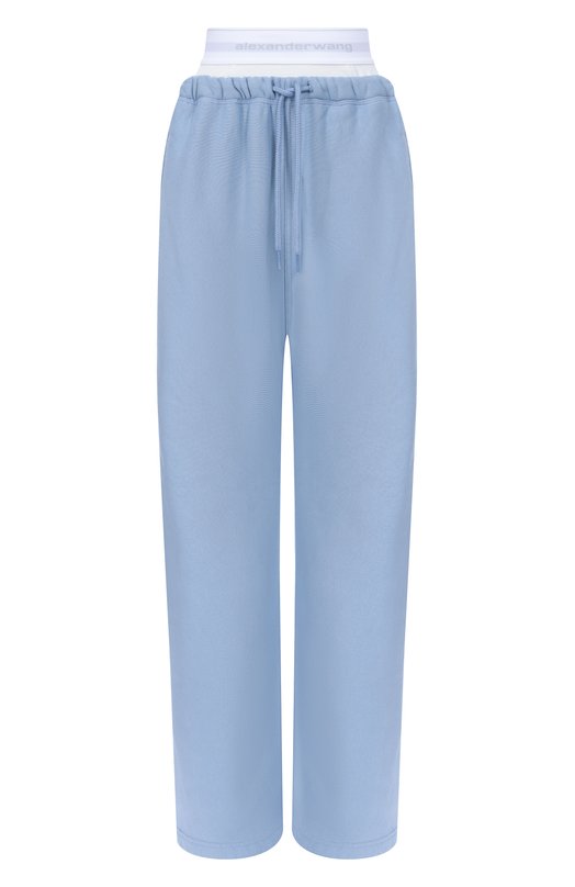 Хлопковые брюки alexanderwang.t 4CC1244349 Голубой 4CC1244349