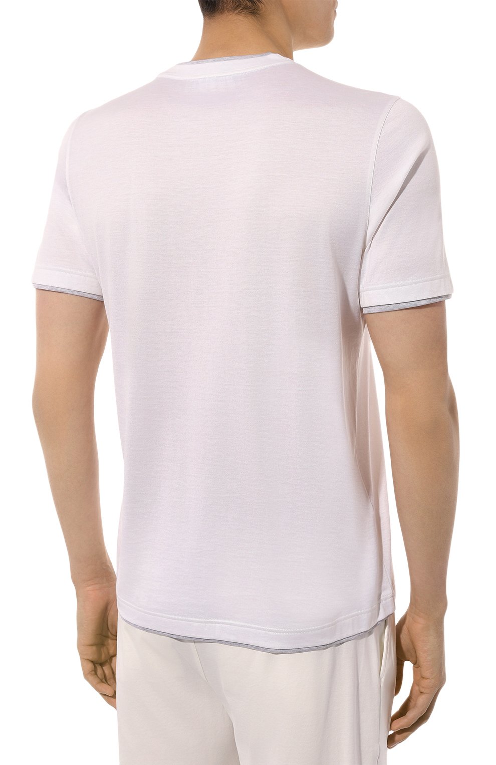 Футболка из шелка и хлопка ANDREA CAMPAGNA, арт. 60123/78411, фото 4