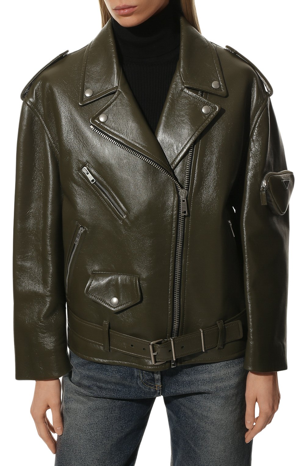 Кожаная куртка PRADA, арт. 58A081-1ZFE-F0161, фото 3