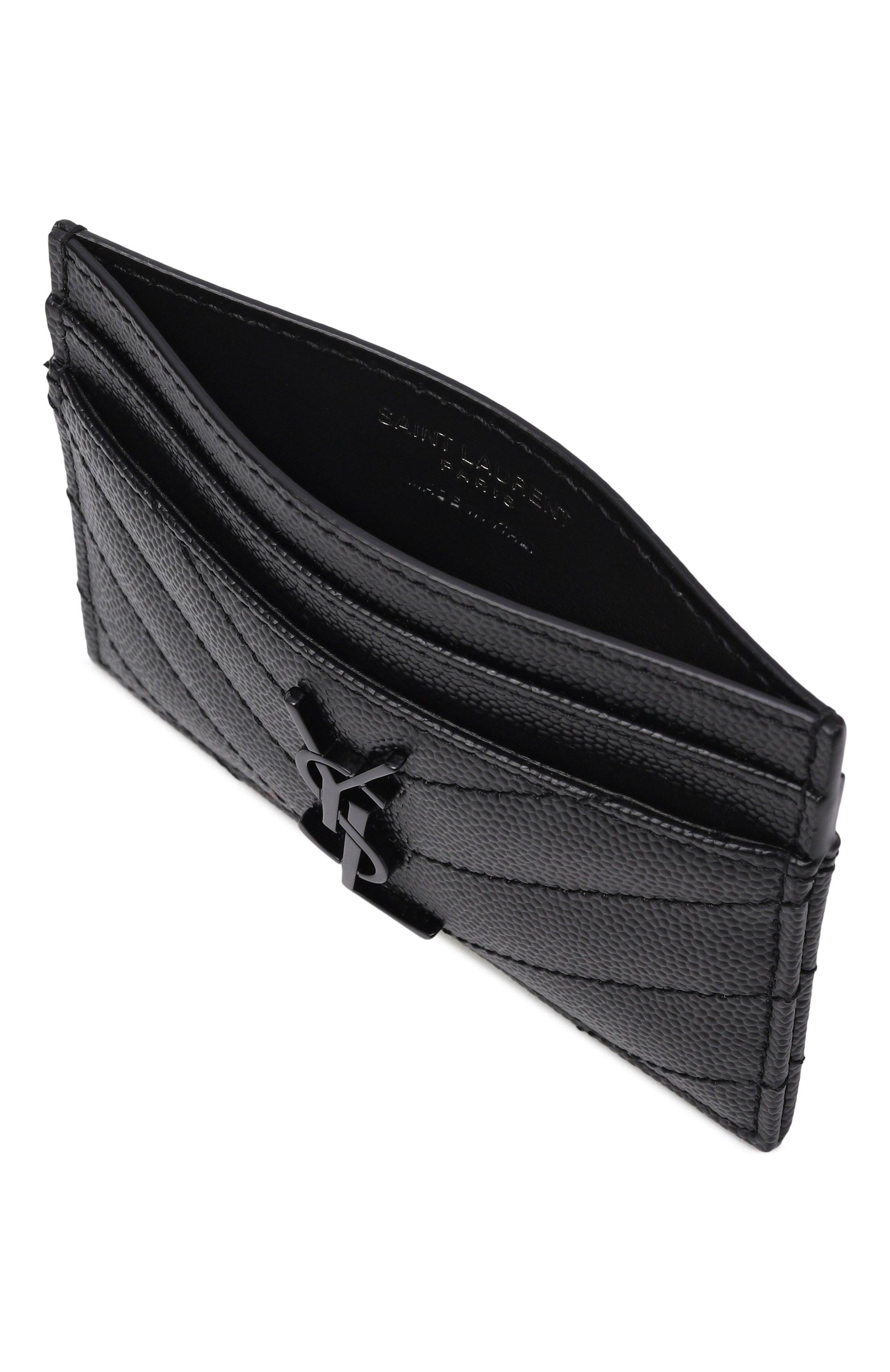 Кожаный футляр для кредитных карт SAINT LAURENT, арт. 423291/B0W08, фото 3