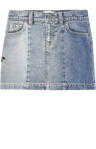 Мини-юбка из ден�има с вышивками GUCCI, арт. 477360/XR634, фото 1