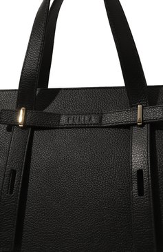 Женская сумка giove FURLA черного цвета, арт. WB01508/HSF000 | Фото 3 (Материал сплава: Проставлено; Материал: Натуральная кожа; Размер: large; Драгоценные камни: Проставлено)