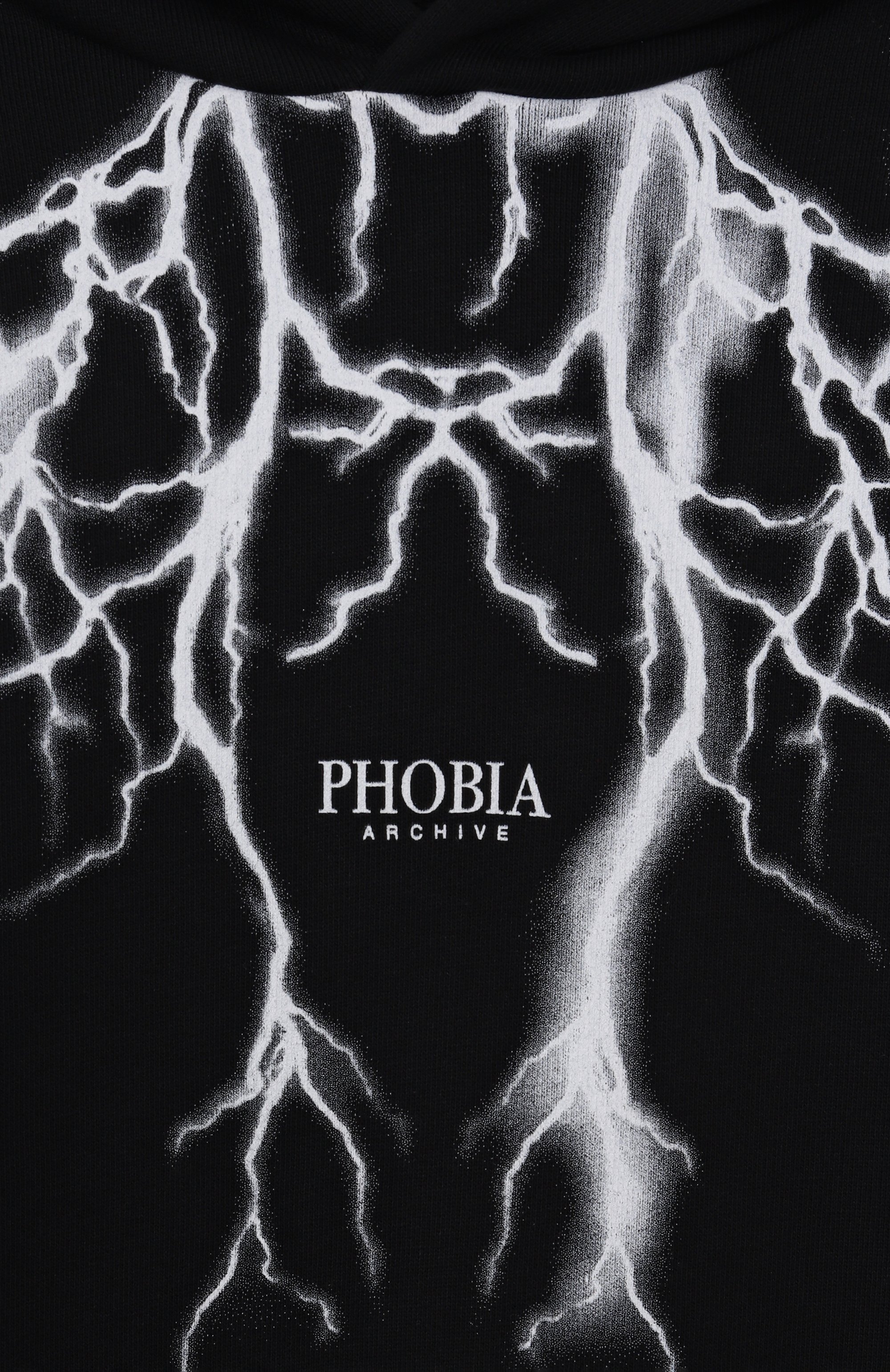 Хлопковое худи PHOBIA ARCHIVE черного цвета по цене 12500 руб., арт. PHK00728, фото 3 Хлопковое худи PHOBIA ARCHIVE, арт. PHK00728, фото 3