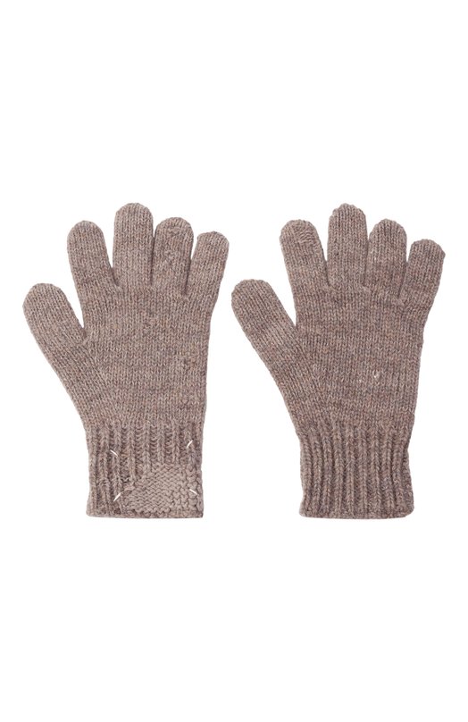 Перчатки из шерсти и хлопка Maison Margiela S50TS0050/M13156 Бежевый  S50TS0050/M13156 Фото 3