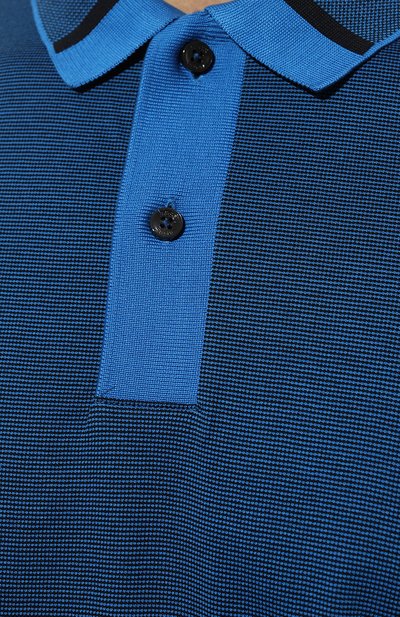 Хлопковое поло BOSS, арт. 50494991, фото 5