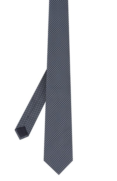 Шелковый галстук CORNELIANI синего цвета по цене 23400 руб., арт. 93U302-9320309, фото 3 Шелковый галстук CORNELIANI, арт. 93U302-9320309, фото 3