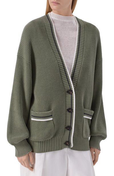 Хлопковый кардиган BRUNELLO CUCINELLI, арт. M19756306, фото 3