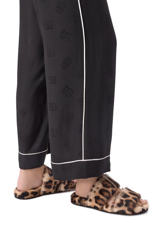 Шлепанцы из козлика Dolce & Gabbana CQ0712/A0081 Леопардовый  CQ0712/A0081 Фото 2