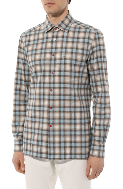 Хлопковая рубашка KITON, арт. UMCNERPH08610, фото 3