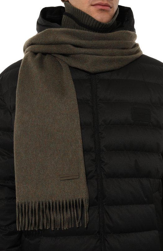 Кашемировый шарф Zegna 26N/Z8L41SA8 Хаки  26N/Z8L41SA8 Фото 2