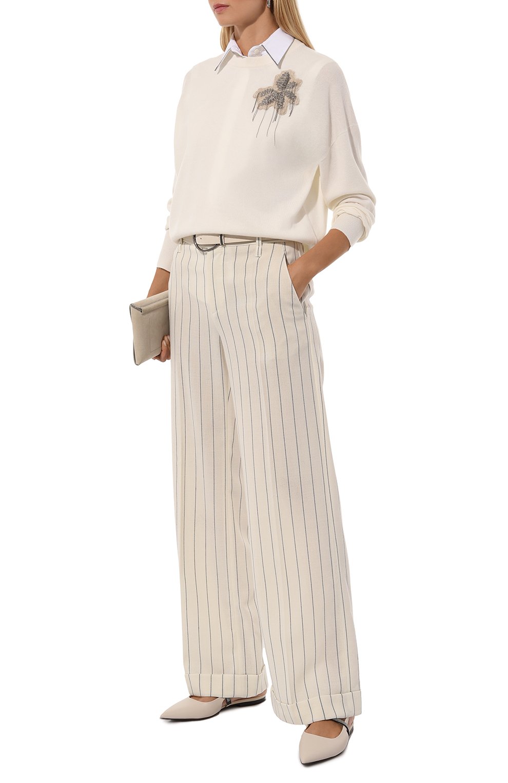 Кашемировый пуловер BRUNELLO CUCINELLI, арт. M12140500P, фото 2