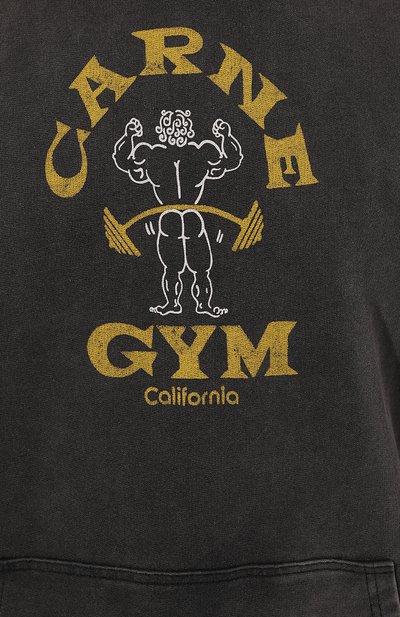 Хлопковое худи CARNE BOLLENTE, арт. SS24H0101, фото 5