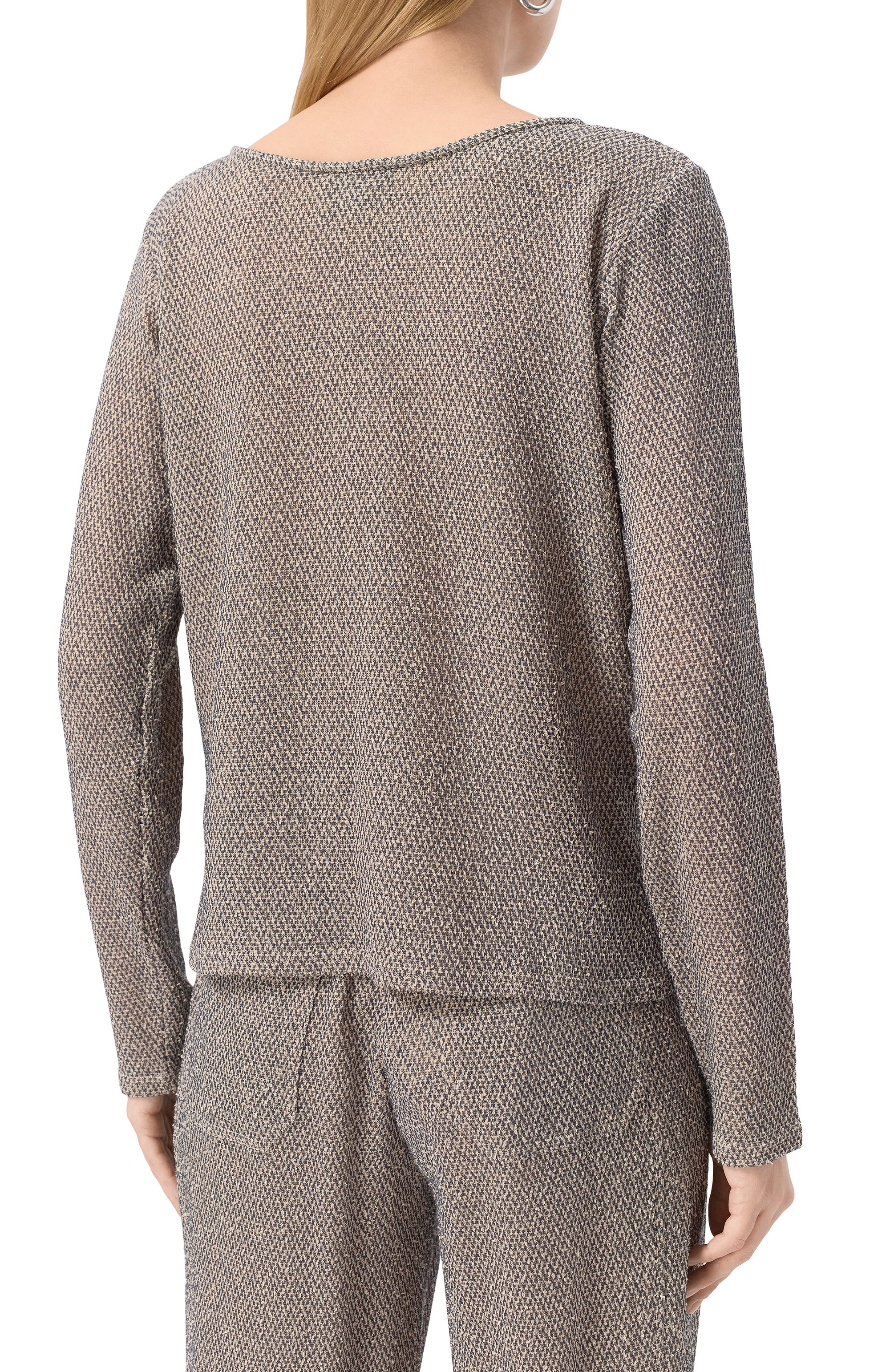 Хлопковый пуловер GIORGIO ARMANI темно-серого цвета по цене 76100 руб., арт. GW001073/AF15058, фото 4 Хлопковый пуловер GIORGIO ARMANI, арт. GW001073/AF15058, фото 4