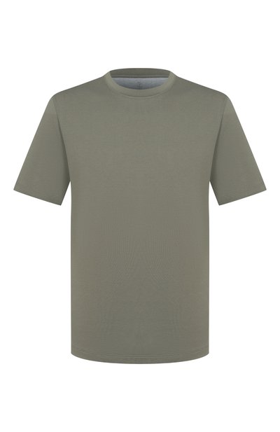 Мужская хлопковая футболка BRUNELLO CUCINELLI, арт. M0B131308