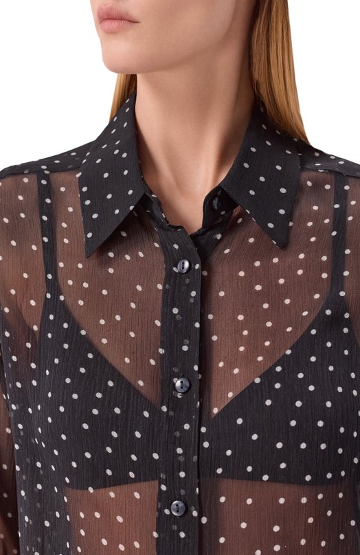 Шелковая блузка Albus Lumen AL.RT26.BL0USE1 Чёрный  AL.RT26.BL0USE1 Фото 5