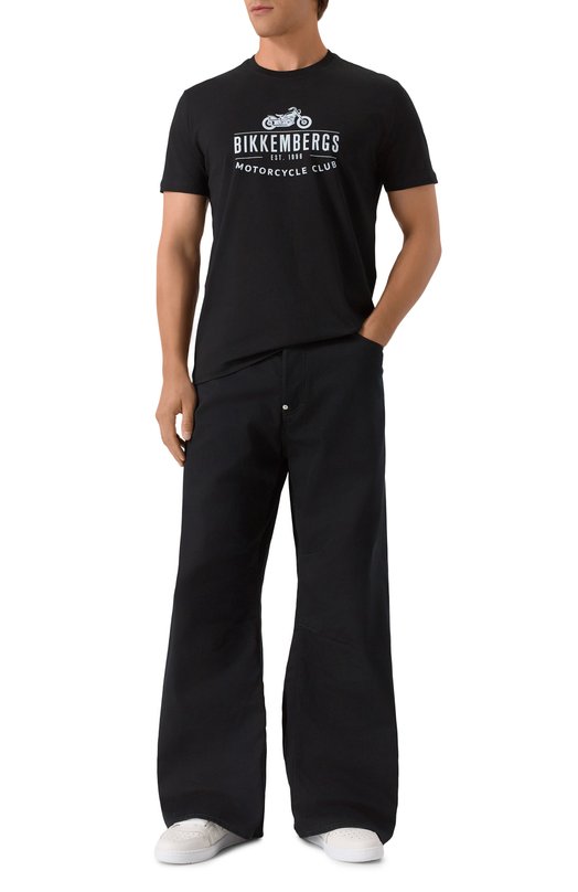 Хлопковая футболка Dirk Bikkembergs BMT1211 Чёрный  BMT1211 Фото 2