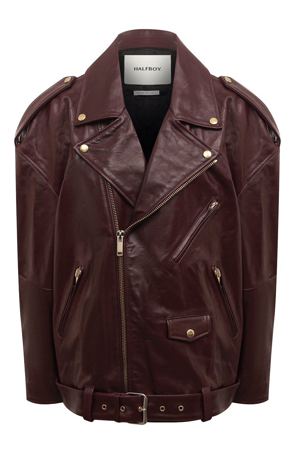 Кожаная куртка HALFBOY, арт. HFW241WLBK079, фото 1