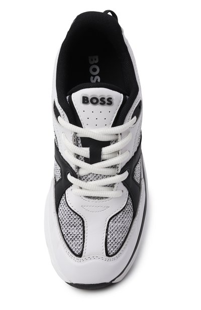 Комбинированные кроссовки BOSS, арт. J52570, фото 4