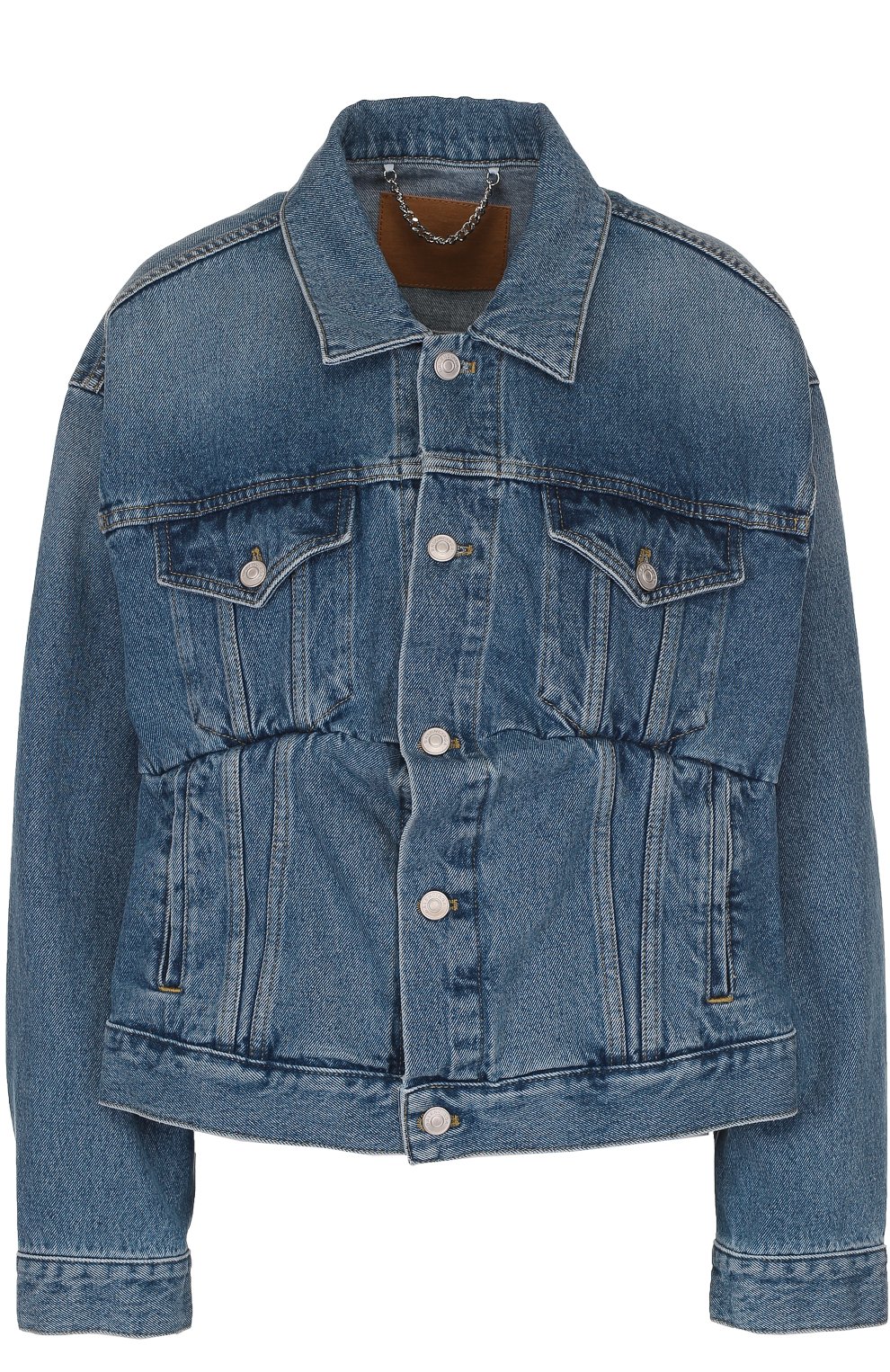 Джинсовая куртка свободного кроя с потертостями BALENCIAGA, арт. 446443/TSB06, фото 1