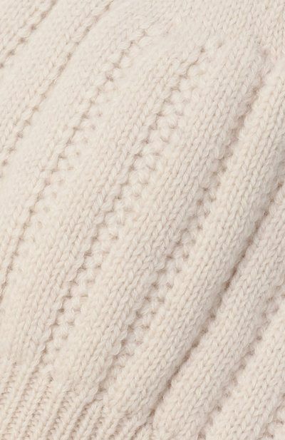 Шапка из шерсти и кашемира BABY T кремового цвета по цене 6680 руб., арт. 25AI074CUP, фото 3 Шапка из шерсти и кашемира BABY T, арт. 25AI074CUP, фото 3