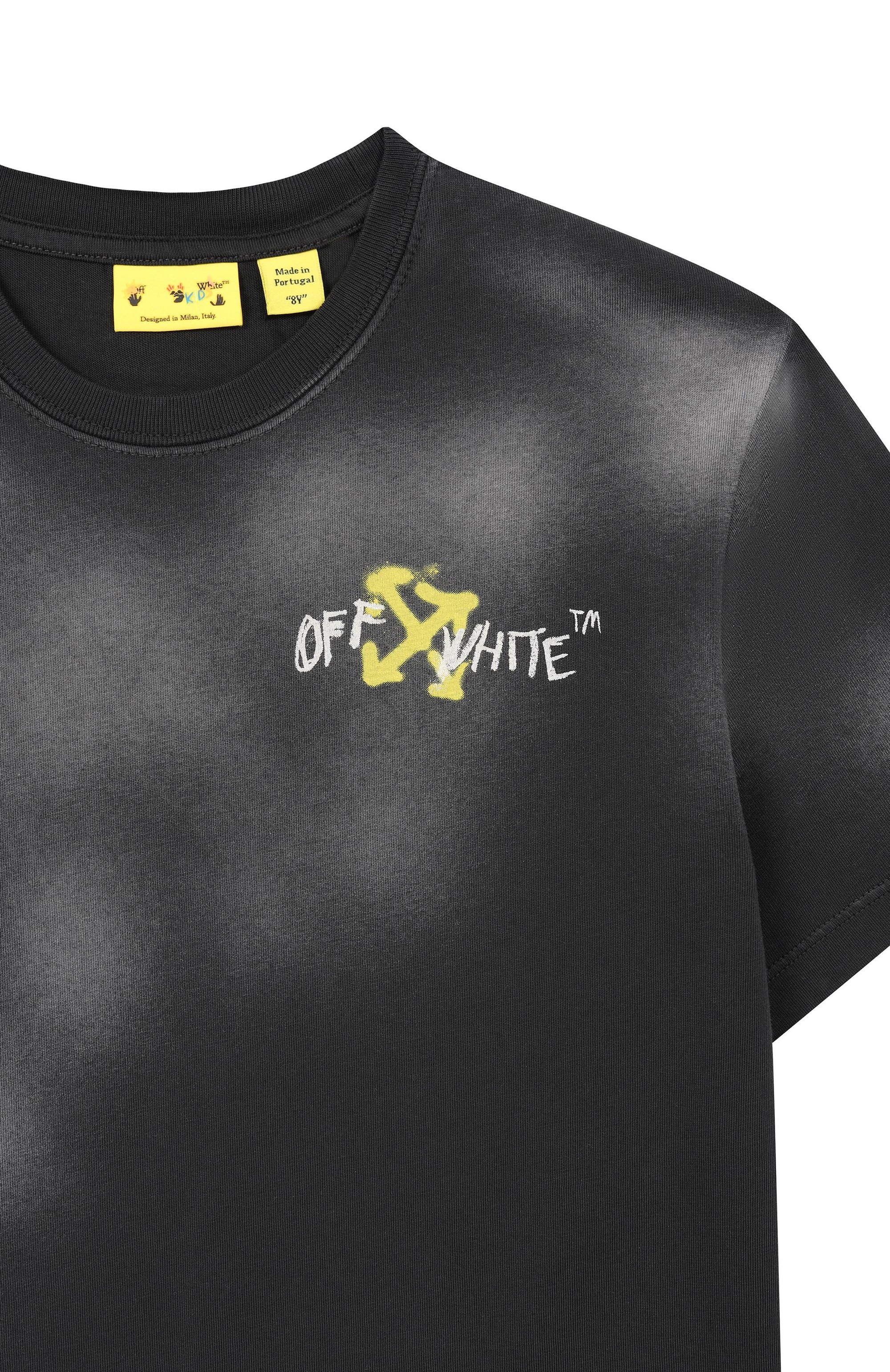 Хлопковая футболка OFF-WHITE, арт. 0BAA002S26JER00F, фото 3