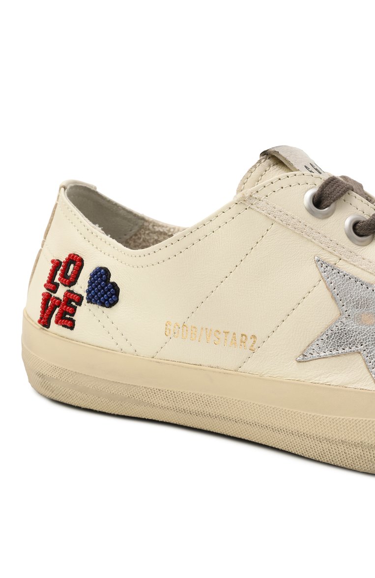 Кожаные кеды v-star GOLDEN GOOSE DELUXE BRAND, арт. GWF00129.F006650, фото 1
