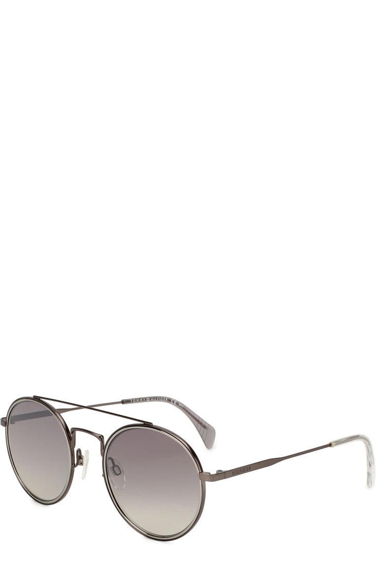 Женские солнцезащитные очки TOMMY HILFIGER серого цвета, арт. 1455 R80 | Фото 1 (Материал внутренний: Не назначено; Региональные ограничения белый список (Axapta Mercury): Не проставлено, RU; Нос: Не проставлено; Тип очков: С/з)