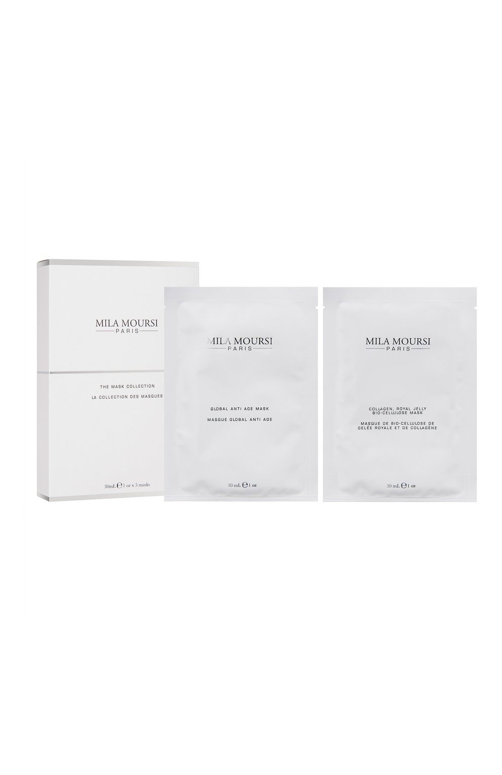 Коллекция масок: коллагеновая лифтинг-маска + маска "глобальный антивозрастной уход" (5x30ml) MILA MOURSI, арт. 0856696003067, фото 1