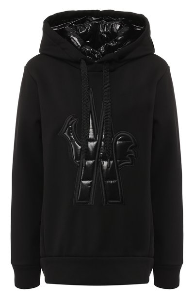 Женский однотонный пуловер с капюшоном MONCLER, арт. D2-098-82503-50-8099G