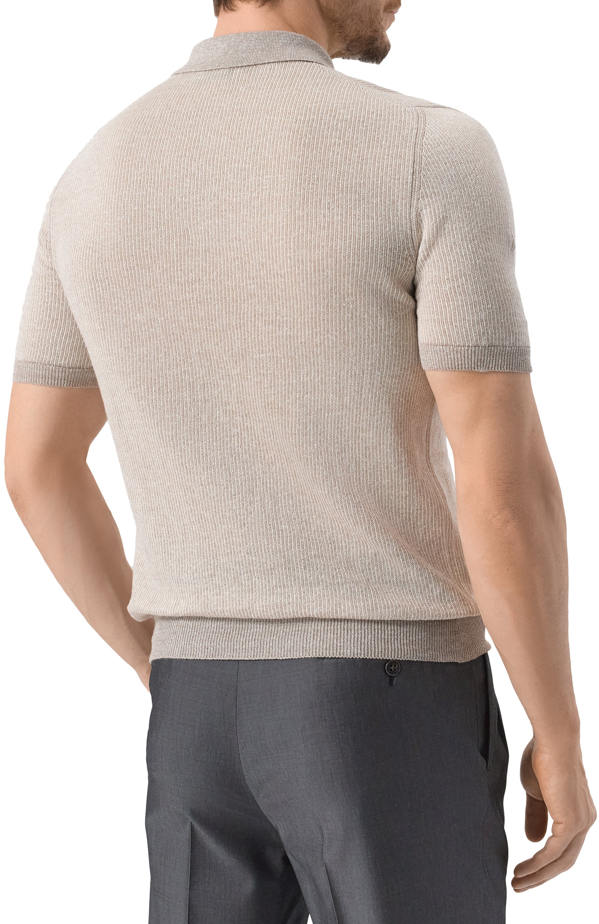 Поло изо льна и хлопка GRAN SASSO, арт. 57172/18647, фото 4