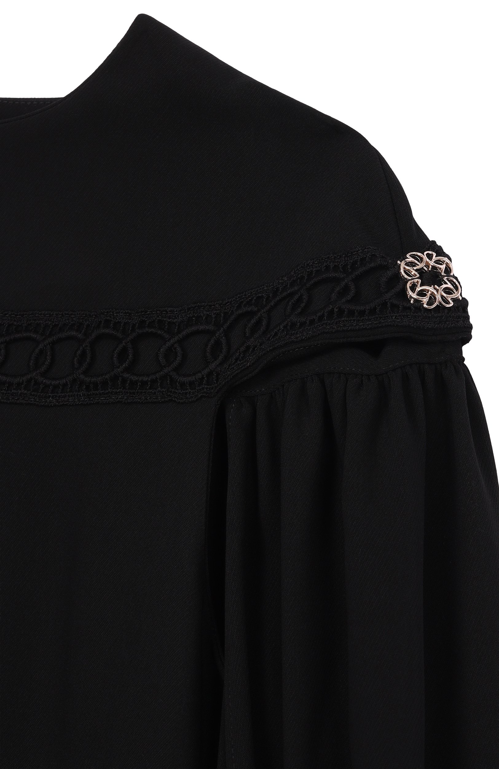 Платье ELIE SAAB JUNIOR черного цвета по цене 87850 руб., арт. EFAB126 ML/TS1036, фото 3 Платье ELIE SAAB JUNIOR, арт. EFAB126 ML/TS1036, фото 3