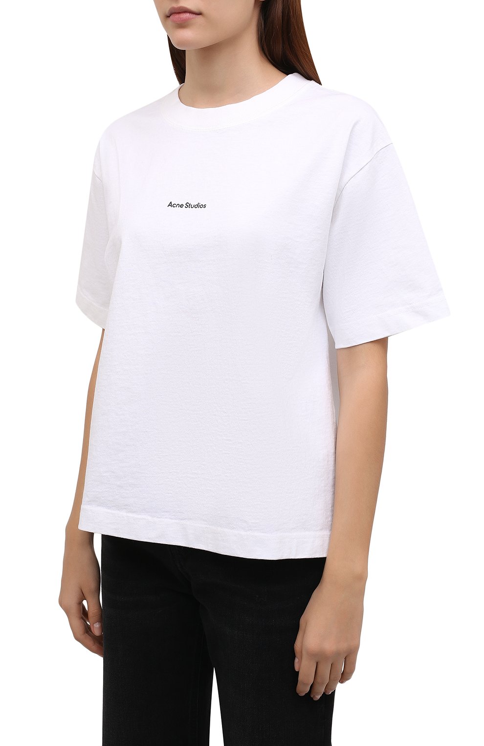 Хлопковая футболка ACNE STUDIOS, арт. AL0135, фото 3