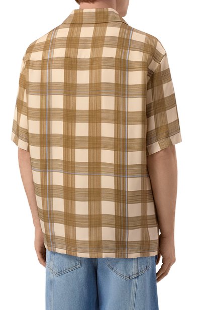Рубашка из вискозы JIL SANDER бежевого цвета по цене 169500 руб., арт. J22DL0364/J65341, фото 4 Рубашка из вискозы JIL SANDER, арт. J22DL0364/J65341, фото 4
