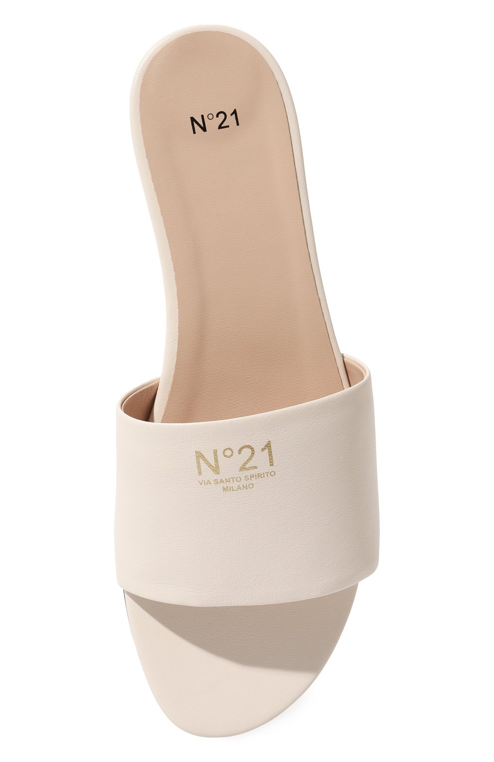 Кожаные шлепанцы N21, арт. 23ECPXNV15003/FLAT, фото 6
