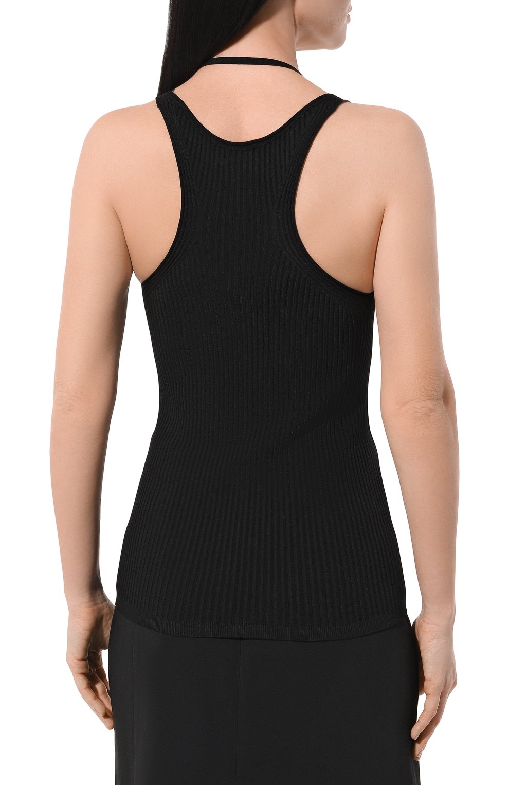Топ из вискозы GIORGIO ARMANI черного цвета по цене 69950 руб., арт. 3DAK05/AM41Z, фото 4 Топ из вискозы GIORGIO ARMANI, арт. 3DAK05/AM41Z, фото 4